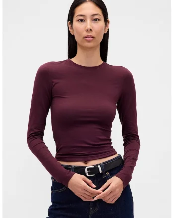 Bluza uni slim fit, Visiniu
