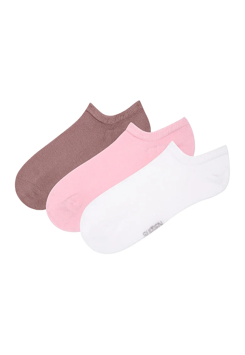 Set de sosete foarte scurte uni - 3 perechi