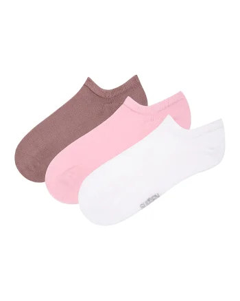 Set de sosete foarte scurte uni - 3 perechi