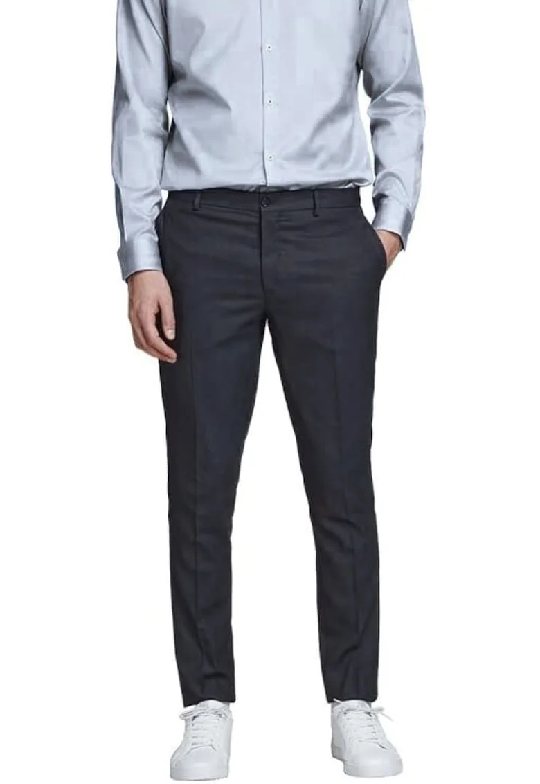 Pantaloni barbati poliester/viscoza, Gri, Gri