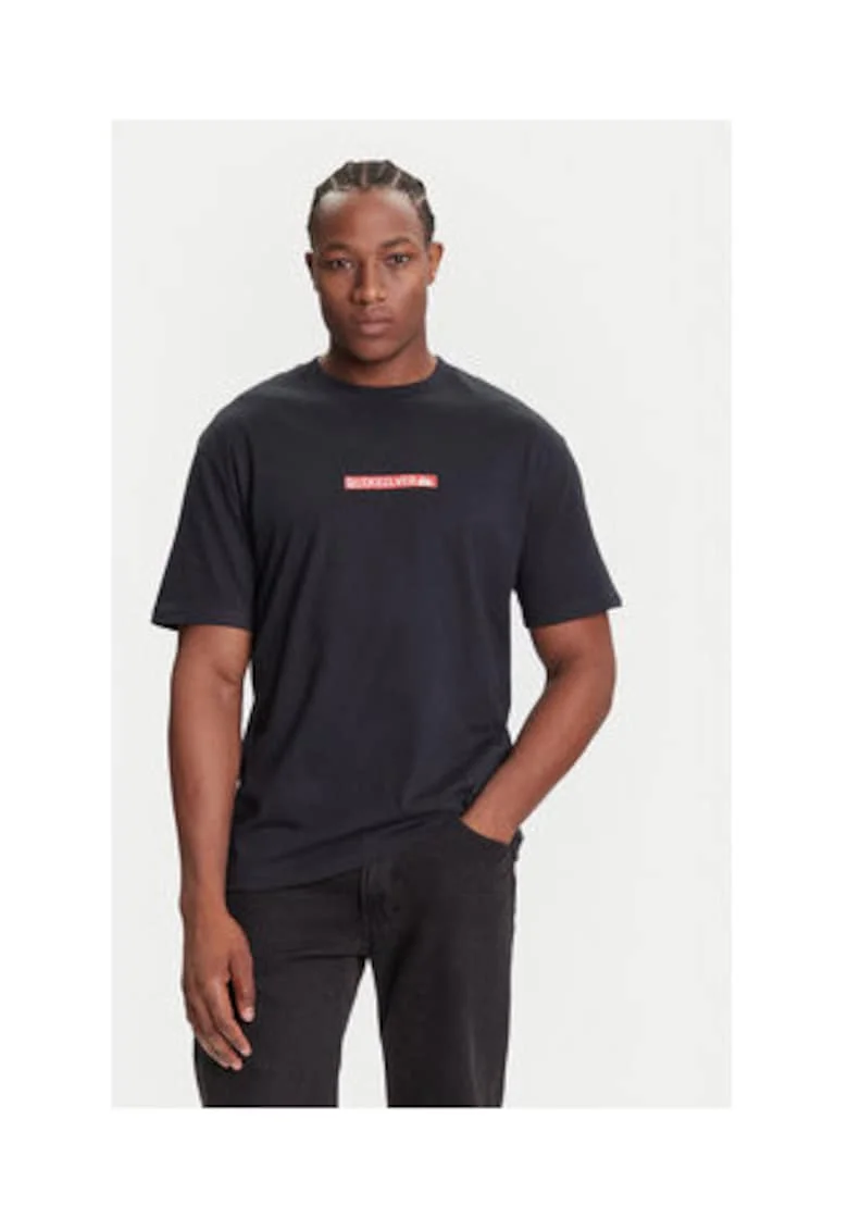 Tricou Barbati,  Negru, 90% bumbac organic, 10% bumbac