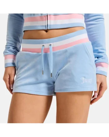 Pantaloni scurti cu logo cu strasuri