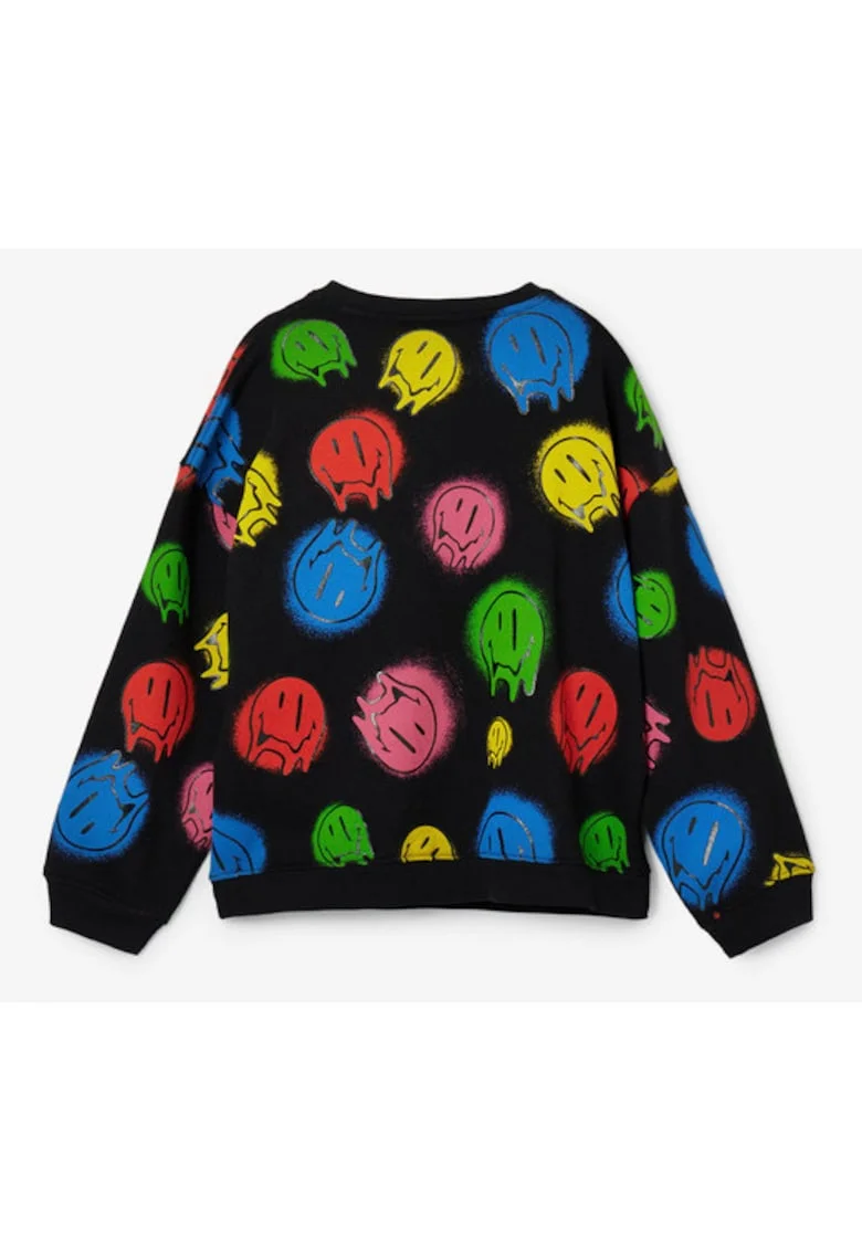 Bluza sport din bumbac cu imprimeu grafic,