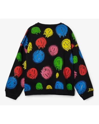 Bluza sport din bumbac cu imprimeu grafic,