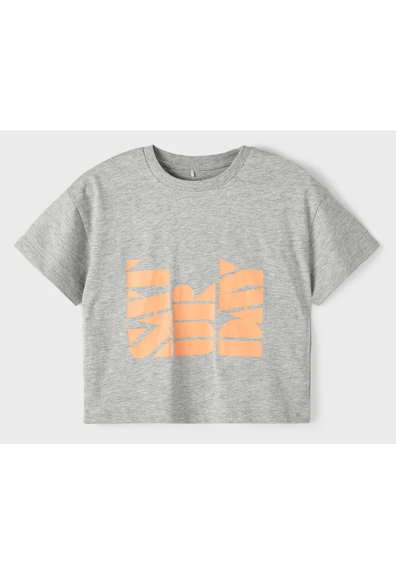 Tricou din bumbac organic cu text,