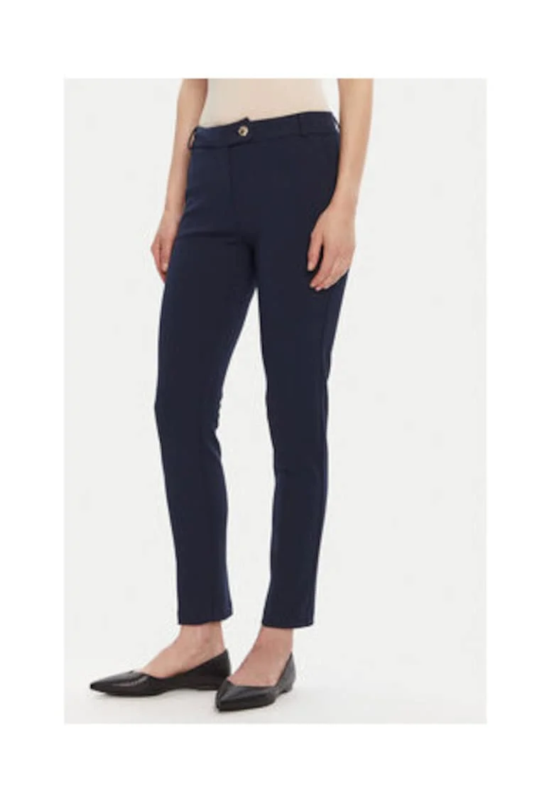 Pantaloni dama,  bleumarin, 96% poliester, 4% elastan
