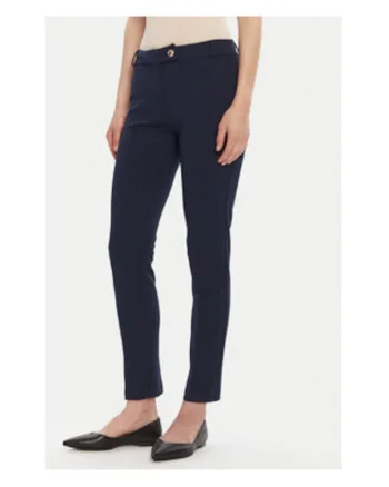Pantaloni dama,  bleumarin, 96% poliester, 4% elastan