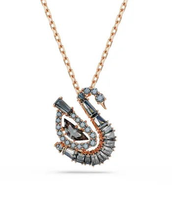 Swarovski lănțișor cu pandantiv pentru femei placat cu aur zirconiu cubic