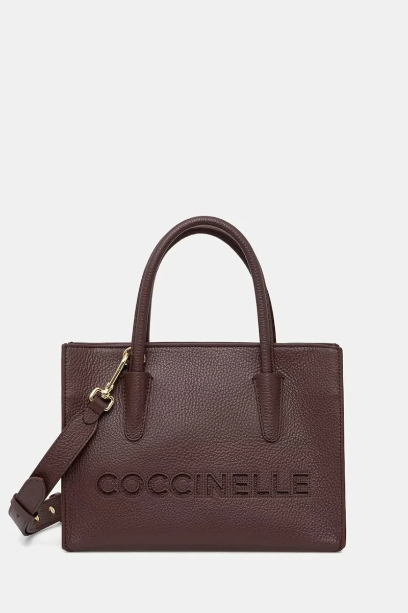 Coccinelle geantă crossbody pentru femei din piele