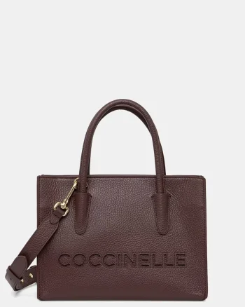 Coccinelle geantă crossbody pentru femei din piele
