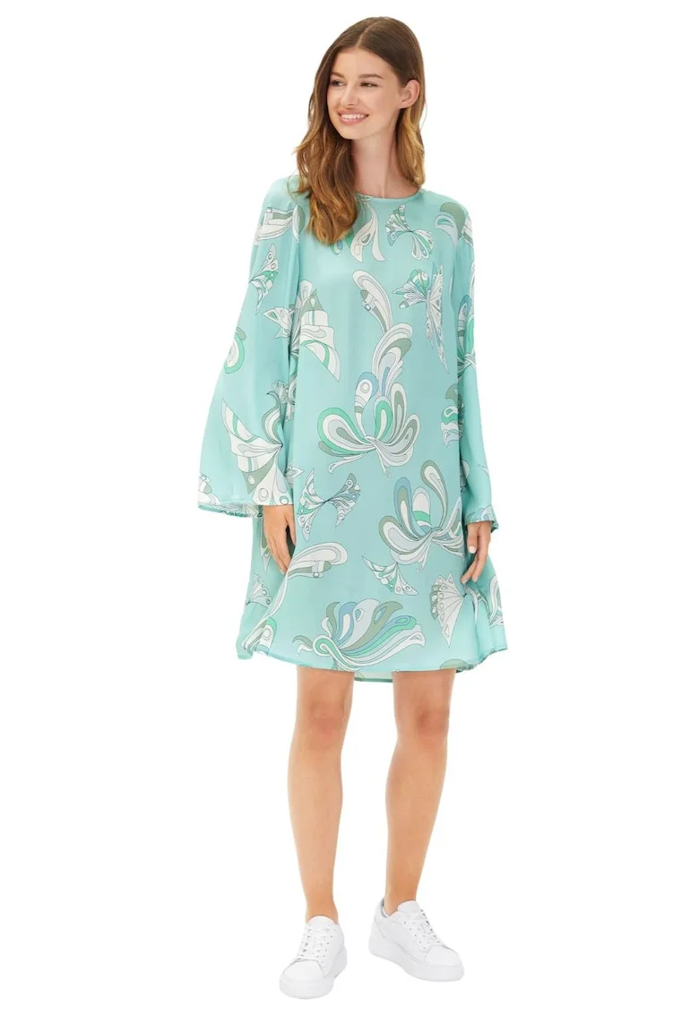 Rochie de dama  Demi din matase cu model
