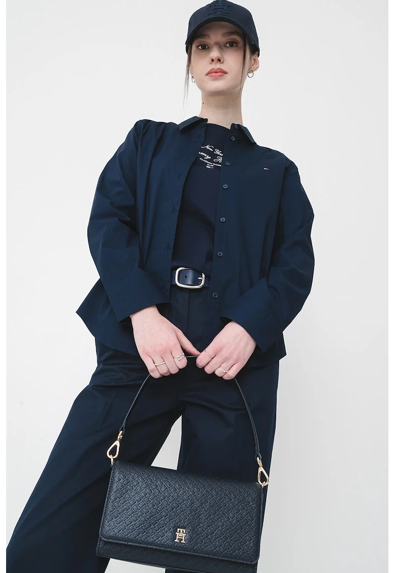Camasa regular fit cu logo, Bleumarin