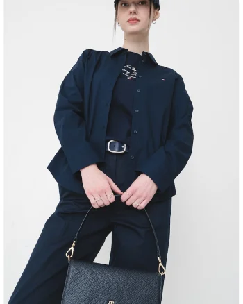 Camasa regular fit cu logo, Bleumarin