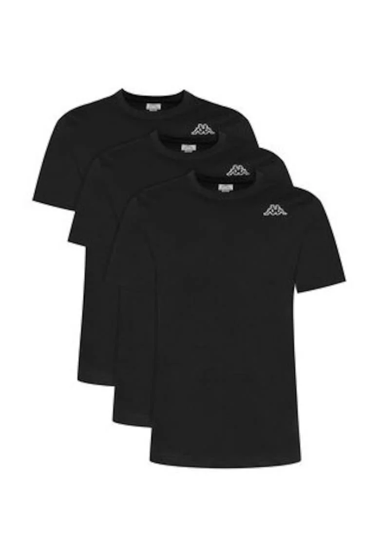 Set 3 tricouri barbati,  negru, 100% bumbac
