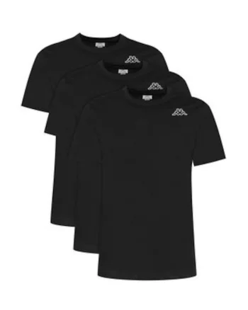 Set 3 tricouri barbati,  negru, 100% bumbac