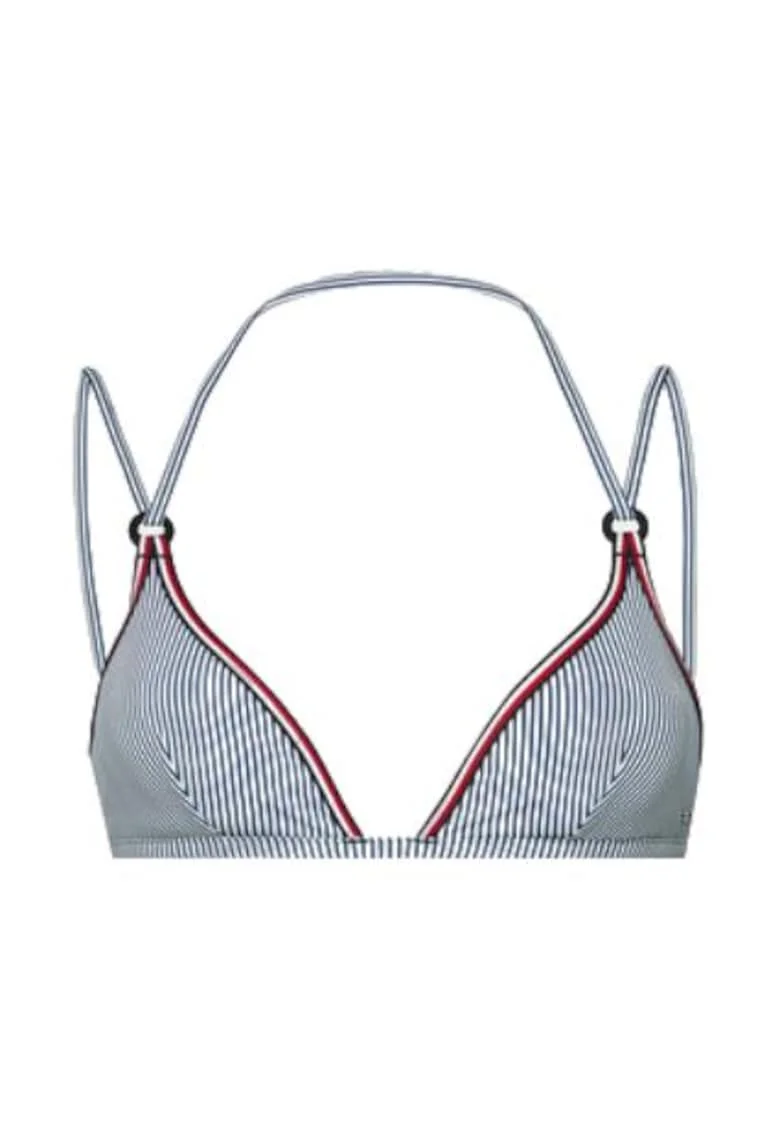 Top de bikini dama,  albastru, 83% poliamida reciclata, 17% elastan,