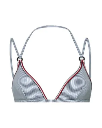 Top de bikini dama,  albastru, 83% poliamida reciclata, 17% elastan,