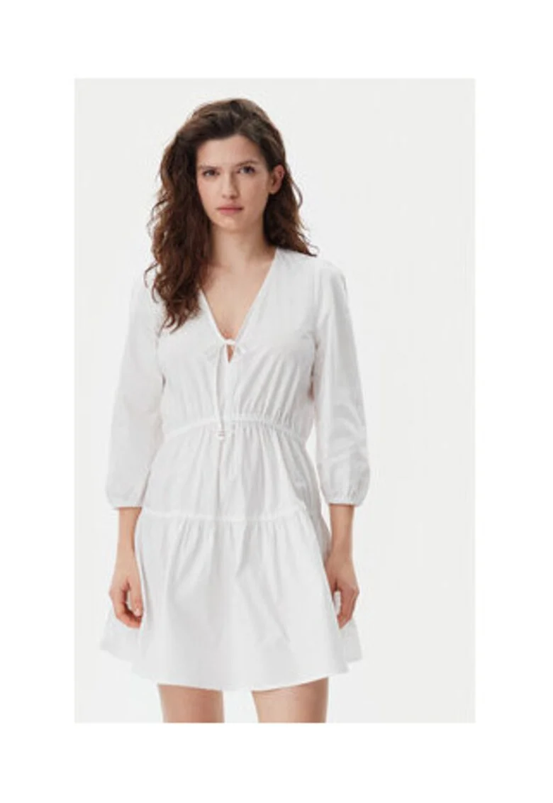 Rochie de vara,  Alb, 100% bumbac organic