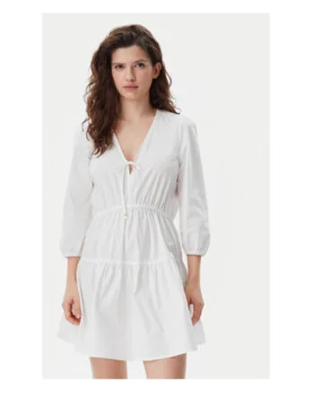 Rochie de vara,  Alb, 100% bumbac organic