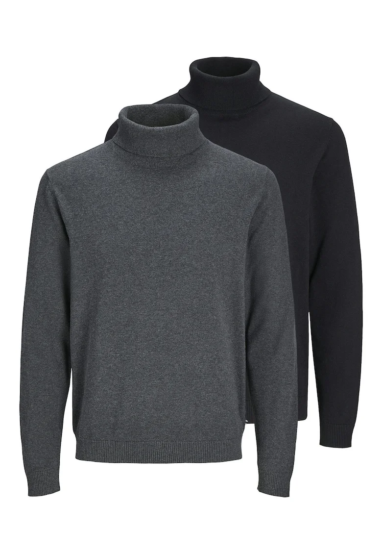 Set 2 barbati, Jack Jones, negru gri, 100% bumbac organic