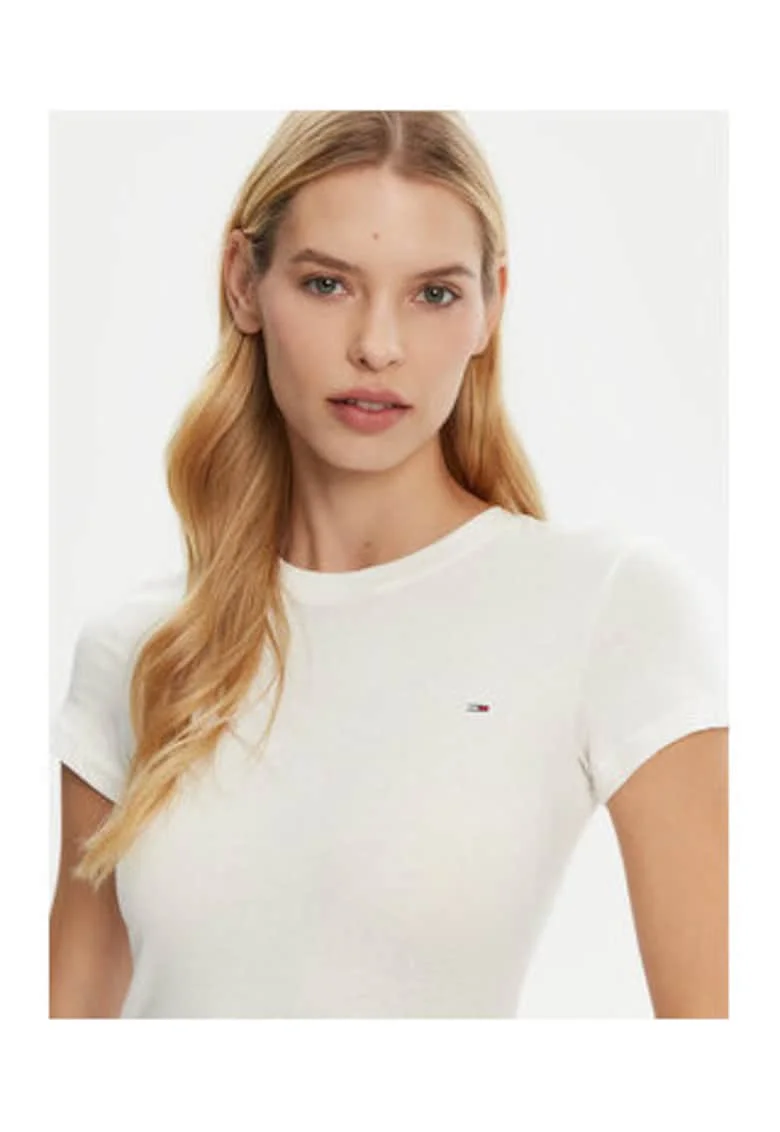 Tricou Dama,  bumbac, alb,