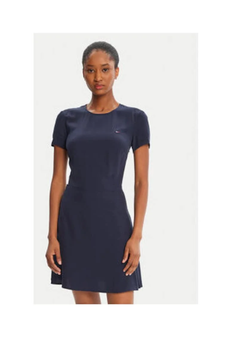 Rochie casual Dama,  bleumarin, 100% viscoza,