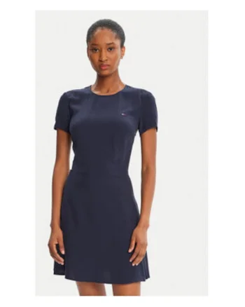 Rochie casual Dama,  bleumarin, 100% viscoza,