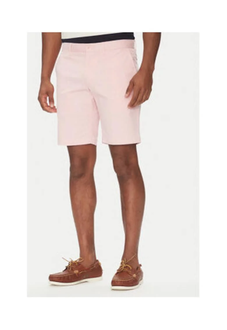 Pantaloni scurti Barbati,  Roz, 50% bumbac organic, 47% bumbac, 3% elastan,
