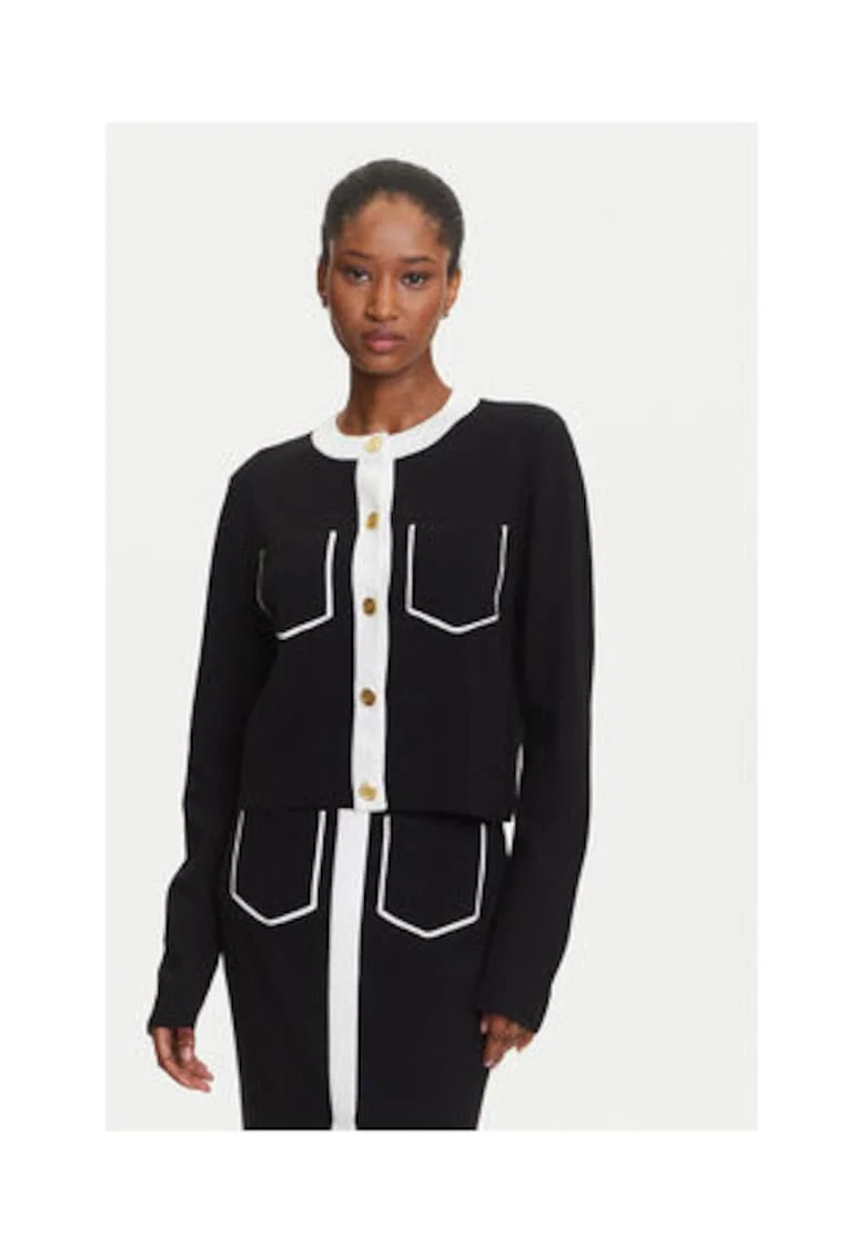 Cardigan de dama,  Negru, 79% viscoza,