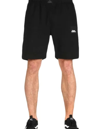 Pantaloni scurti din bumbac si elastan cu logo,