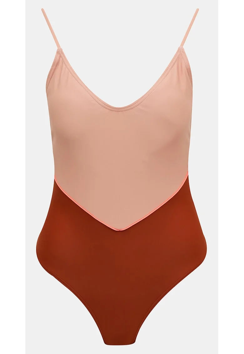 Costum de baie intreg cu decolteu in V,