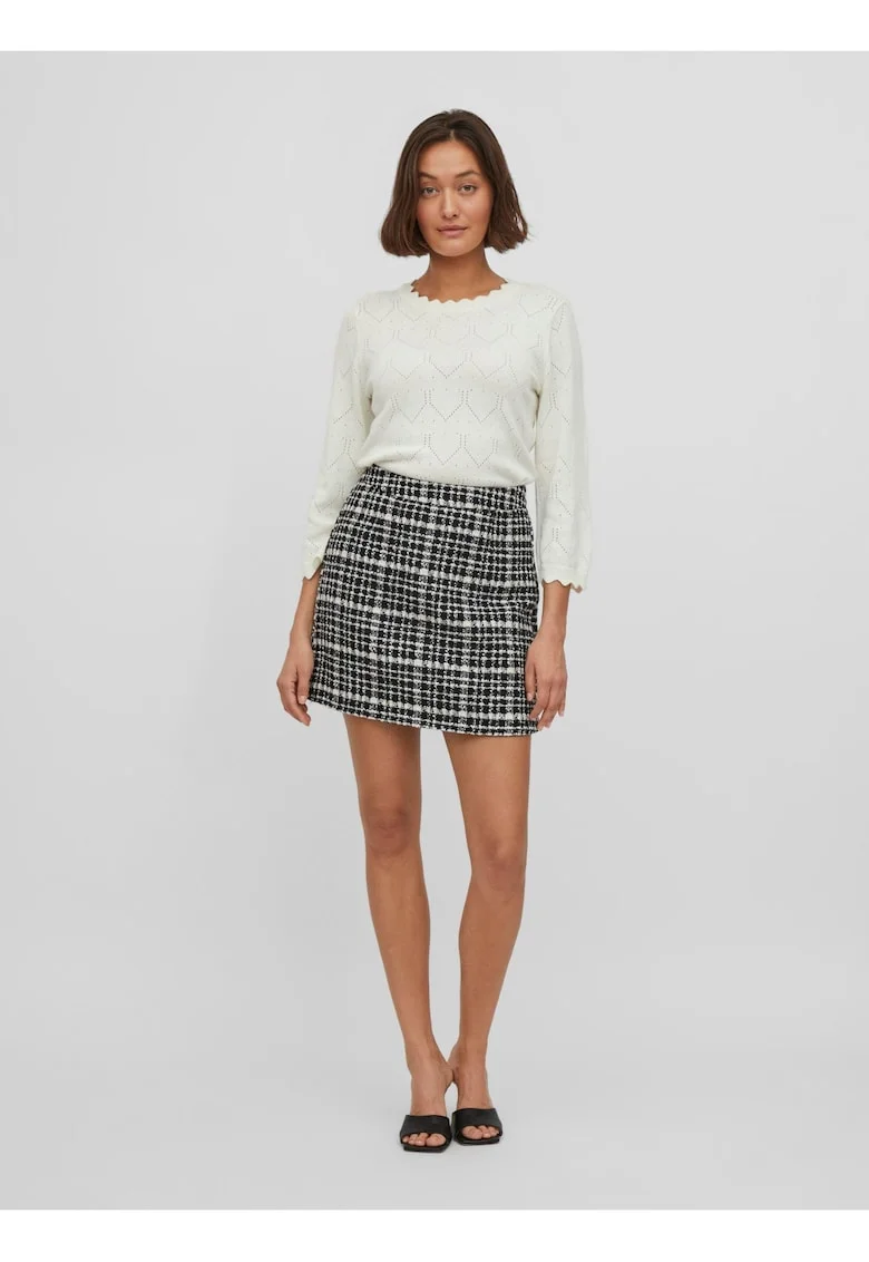 Fusta mini din tweed,
