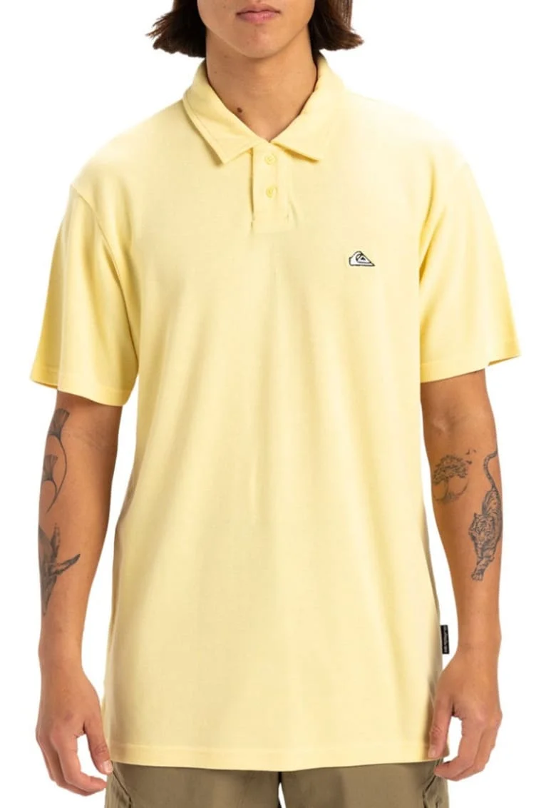 Tricou din bumbac cu guler polo si striatii
