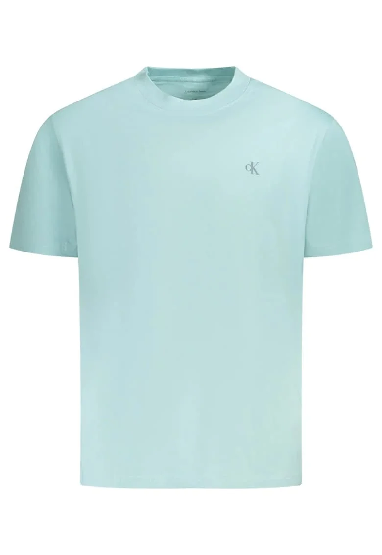 Tricou barbati, cu imprimeu pe spate, Regular fit, Turcoaz