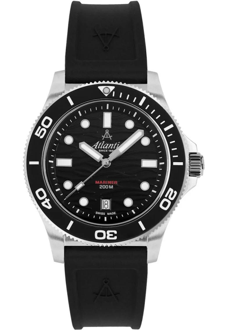 Ceas de barbati  81371.41.69PU negru clasic rezistent la apa