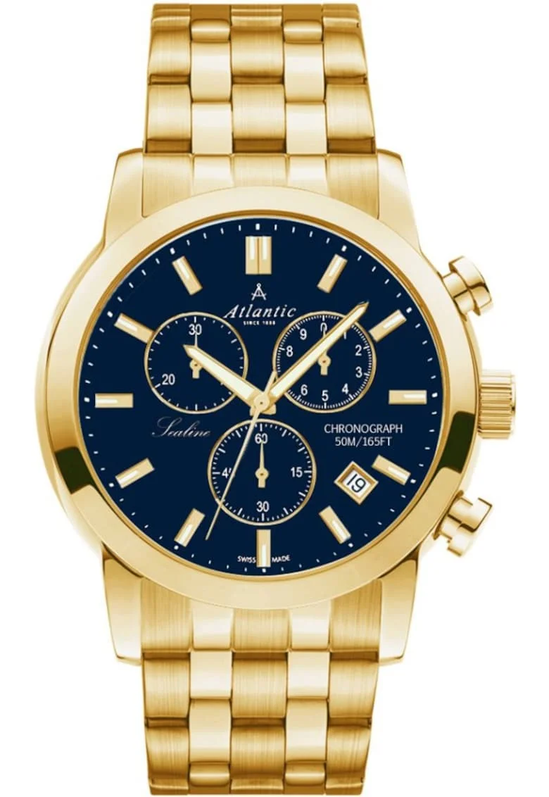 Ceas barbatesc  62455.45.51, clasic albastru