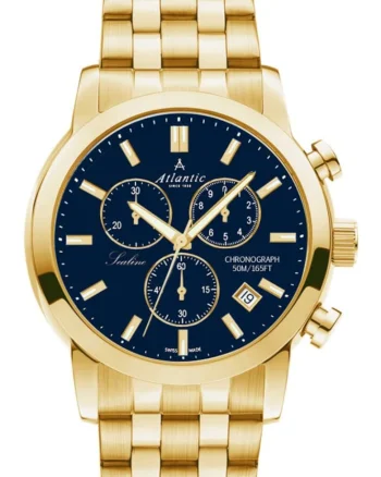 Ceas barbatesc  62455.45.51, clasic albastru