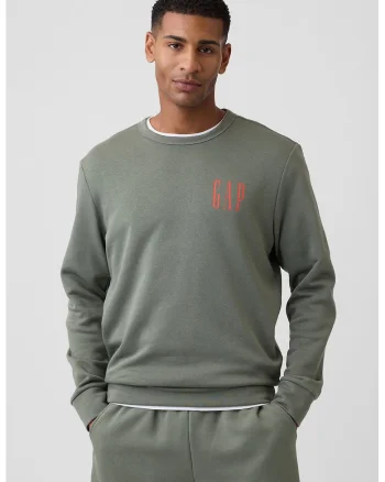 Bluza de trening lejera cu logo, Portocaliu pal/Verde pal