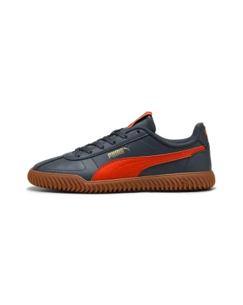 Pantofi sport Kayzer Vapor de piele ecologica, Gri carbune/Portocaliu mandarina