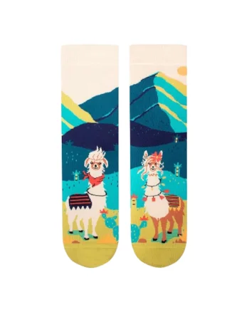 Sosete din bumbac organic Arty Socks Lame Indragostite Turcoaz