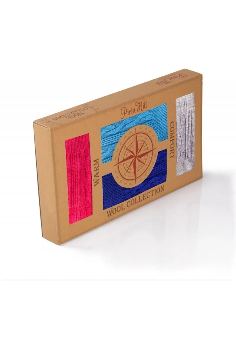 Merino box 4 albastru inchis, turquise, gri, roz