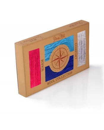 Merino box 4 albastru inchis, turquise, gri, roz