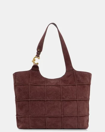 Coccinelle geantă shopper pentru femei din piele întoarsă