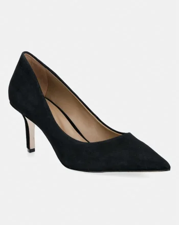 BOSS pantofi cu toc stiletto din piele întoarsă Miah