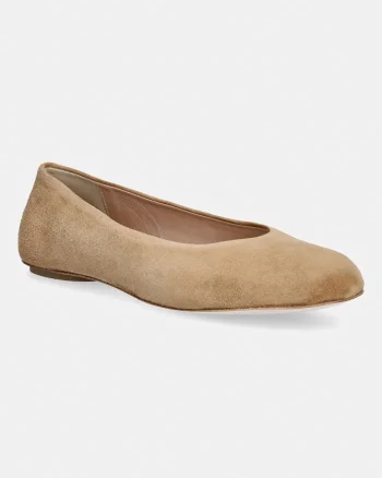 Weekend Max Mara balerini din piele întoarsă