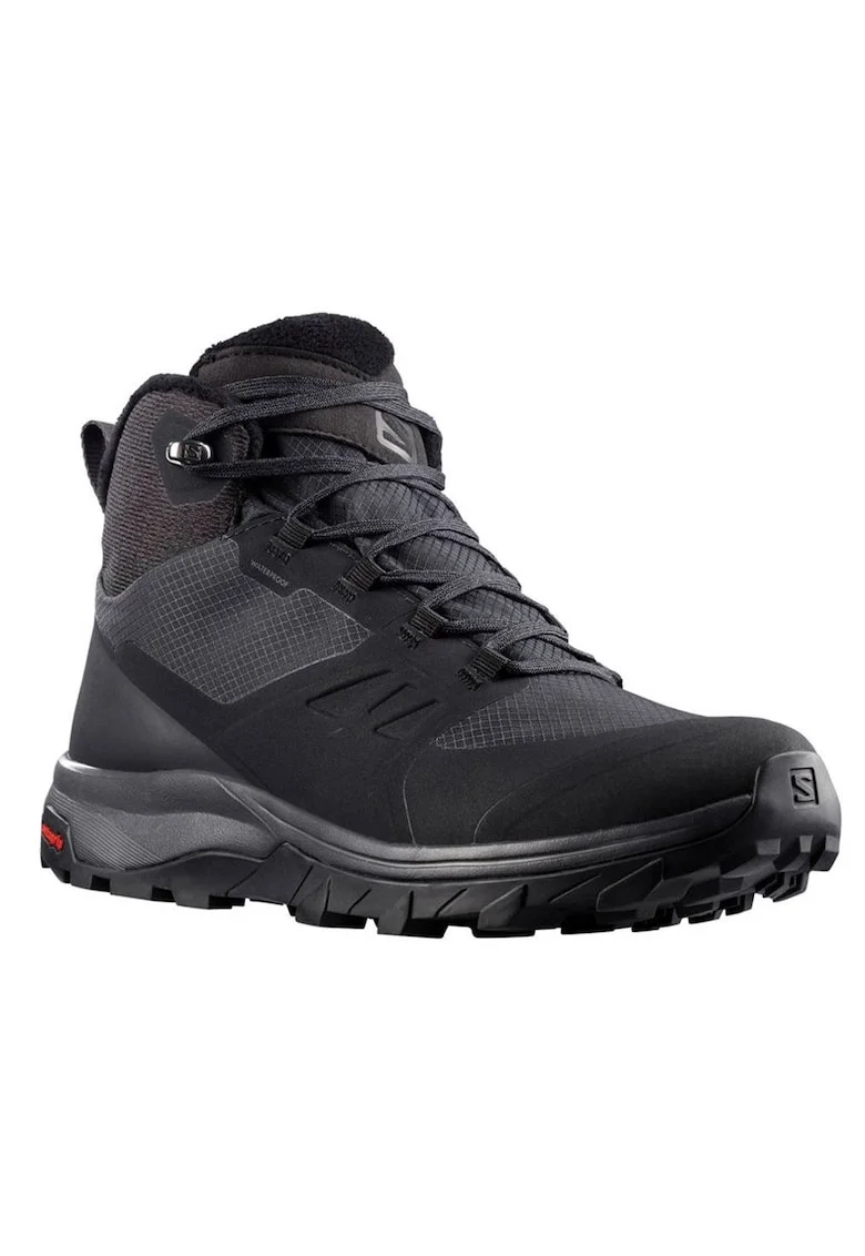 Ghete dama  Outsnap Cswp, negru, material sintetic, design sportiv