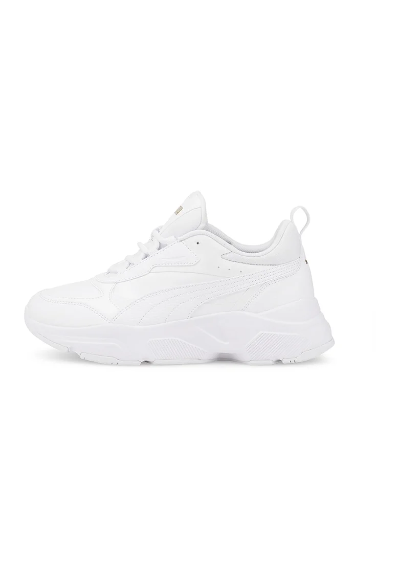 Pantofi sport low-top de piele ecologica Cassia, Alb