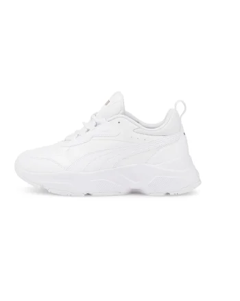 Pantofi sport low-top de piele ecologica Cassia, Alb