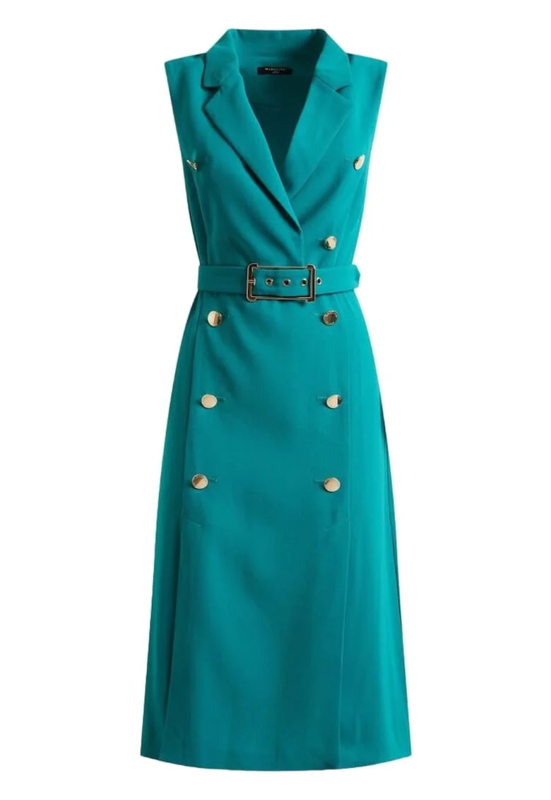 Rochie,  Poliester, Verde,