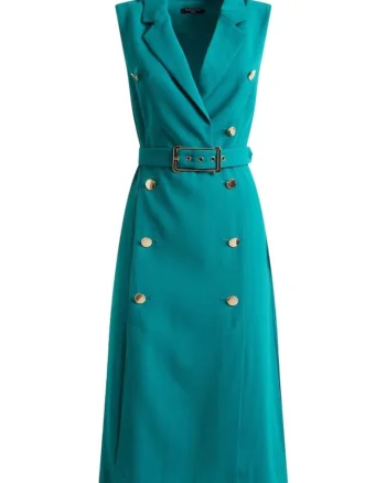 Rochie,  Poliester, Verde,